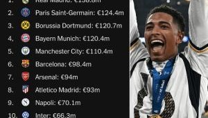 开云下载-上赛季欧冠奖金：皇马1.38亿居首，巴黎多特前3，巴萨第6枪手第7